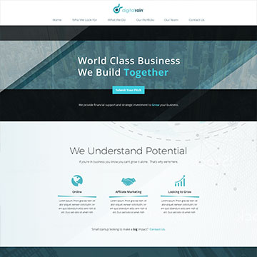 portfolio website designed for venture capital company by oasa solutions